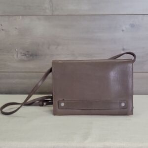 Small Madewell Brown Leather Crossbody Shoulder Bag